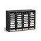 Wood Literature Organizer File Sorter with Removable Shelves Mailbox Slots for Office